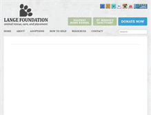 Tablet Screenshot of langefoundation.org
